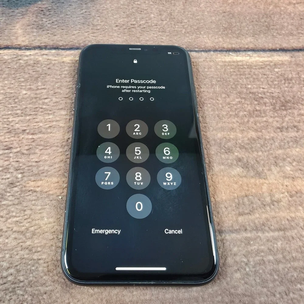 Apple iPhone 11 Smartphone Black Fair Passcode Locked For Parts Repair